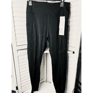 NWT Black Athletic Leggings LUNA‎ & MARTHA w/ Pockets **See Details About Size**